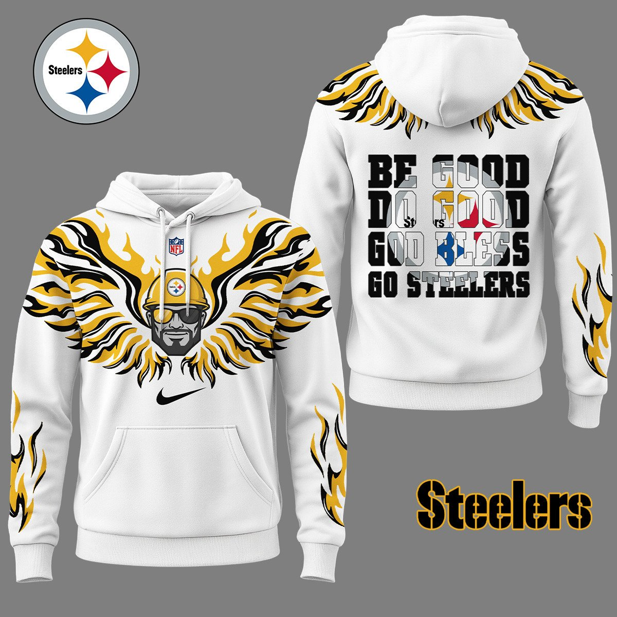 PS Premium NFL Fire Wings 3D Hoodie DDT CTND