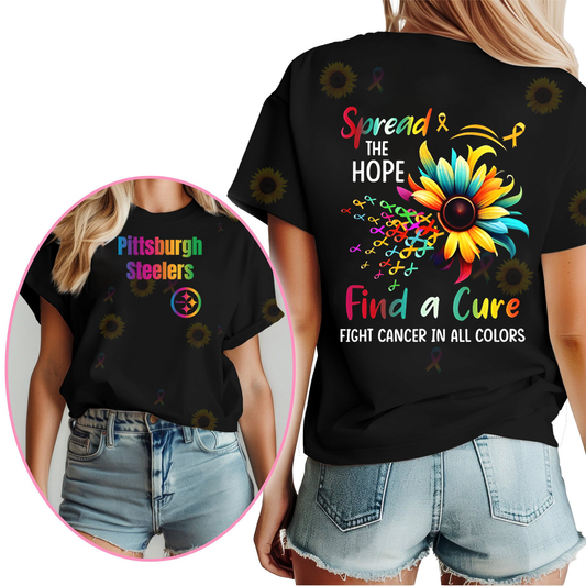 PS Premium NFL Rainbow Cancer Awareness Shirt DDT HLP