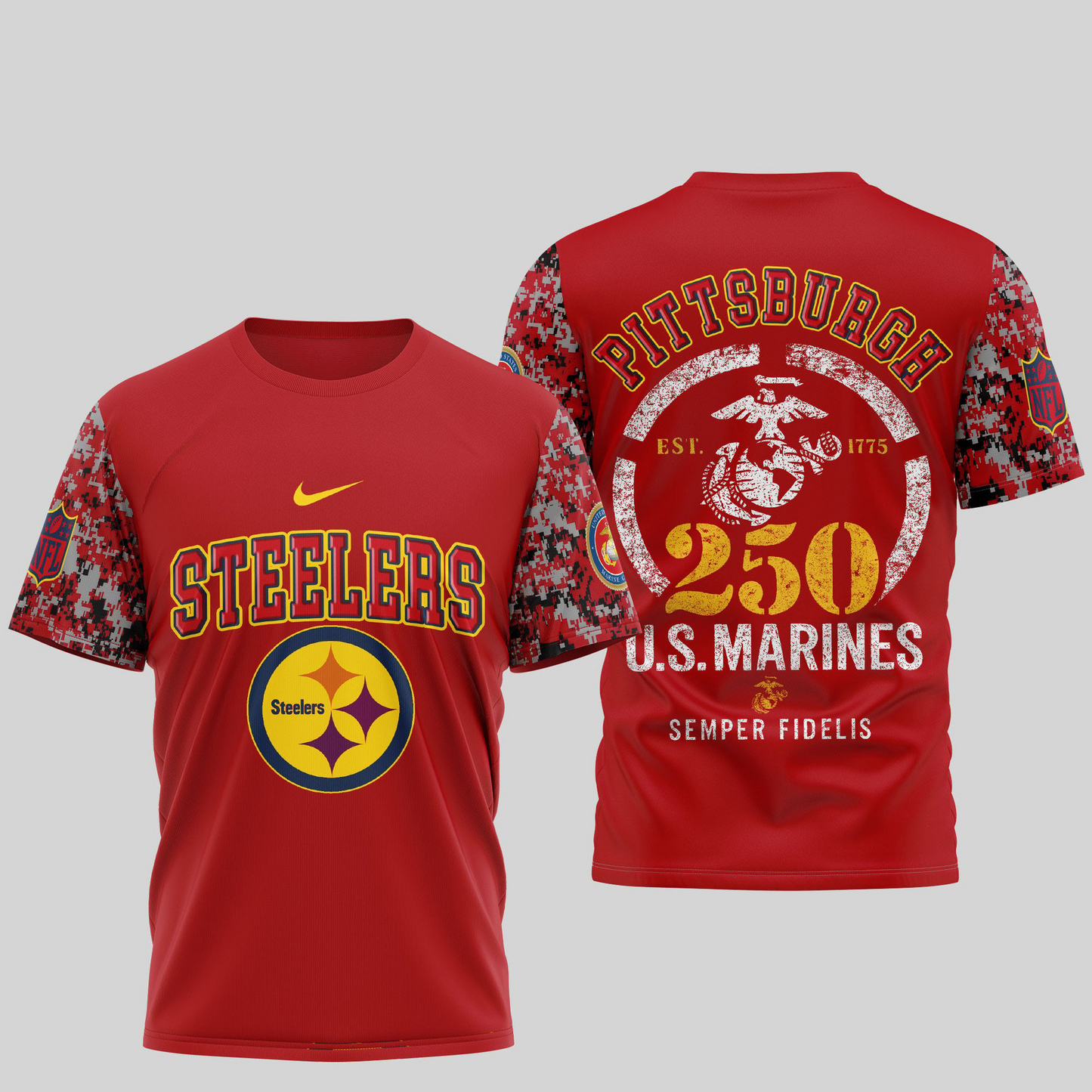 PS Premium U.S.M.C 250 Years Semper Fi 3D Shirt DDT TTV