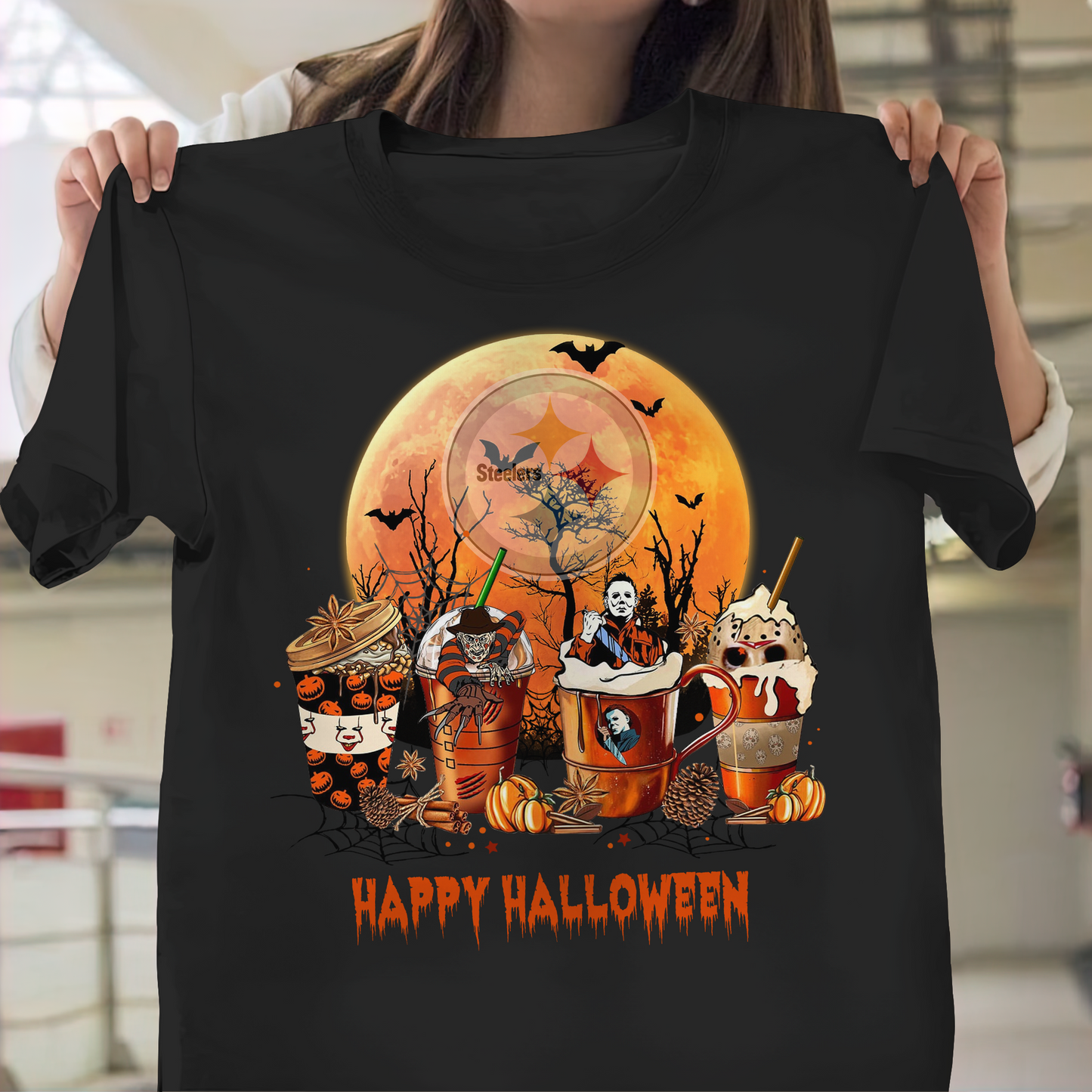 PS x NFL Premium Happy Halloween Shirt DDT NTL