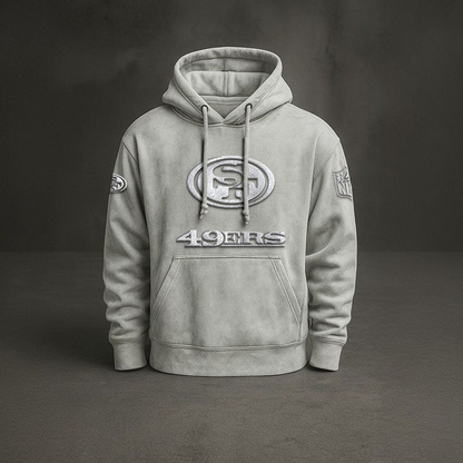 NFL x SF Suede Texture 3D Hoodie V1 NAK