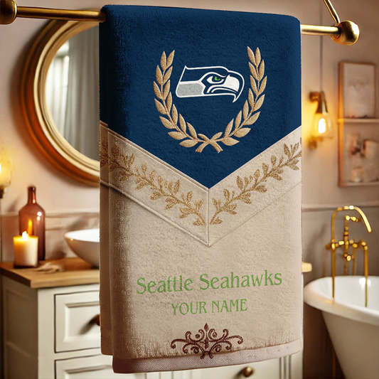 SEA Football New Bath Towel Custom Name DATND TANTD