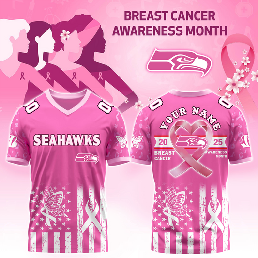 SEA x Breast Cancer Awareness Month 2025 V-neck Short Sleeve Jersey DatND DVT