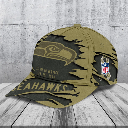 SEA x NFL 2025 Salute to Service Classic Cap DATND TANTD