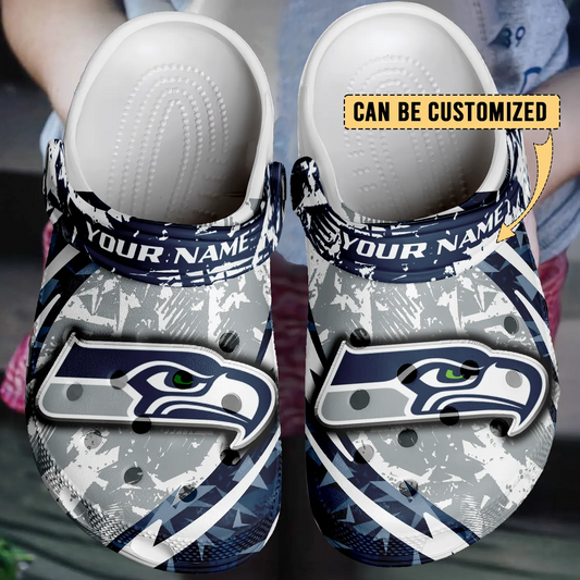 SEA x NFL Crocs Crocband Clogs Shoes DatND DVT