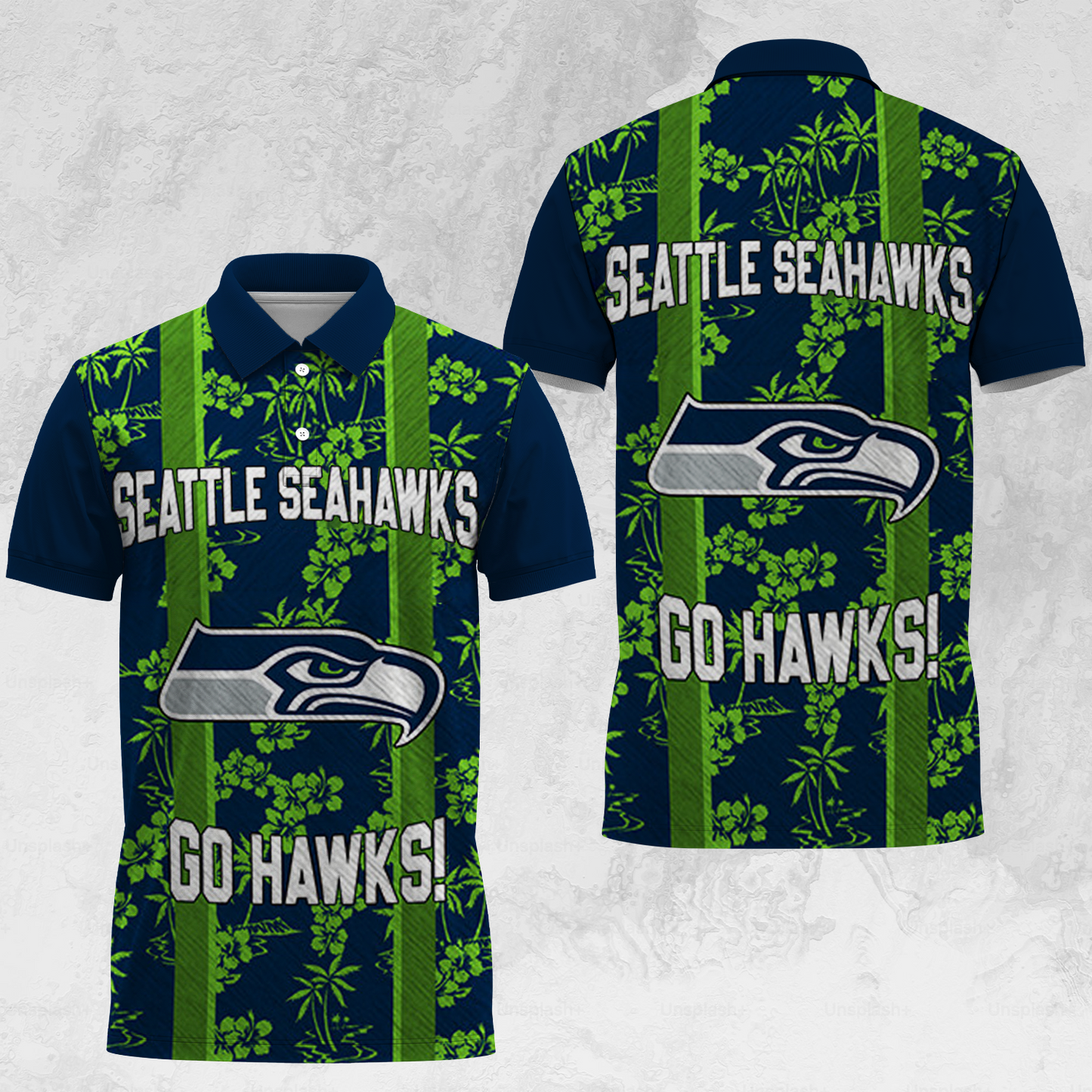 SEA x NFL Polo Shirt DATND TANTD
