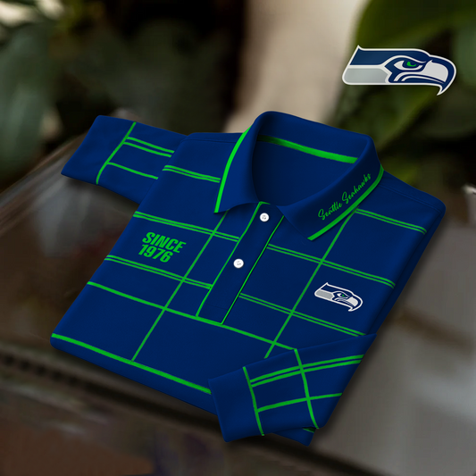 SEA x NFL Polo Shirt Long Sleeve DatND DVT