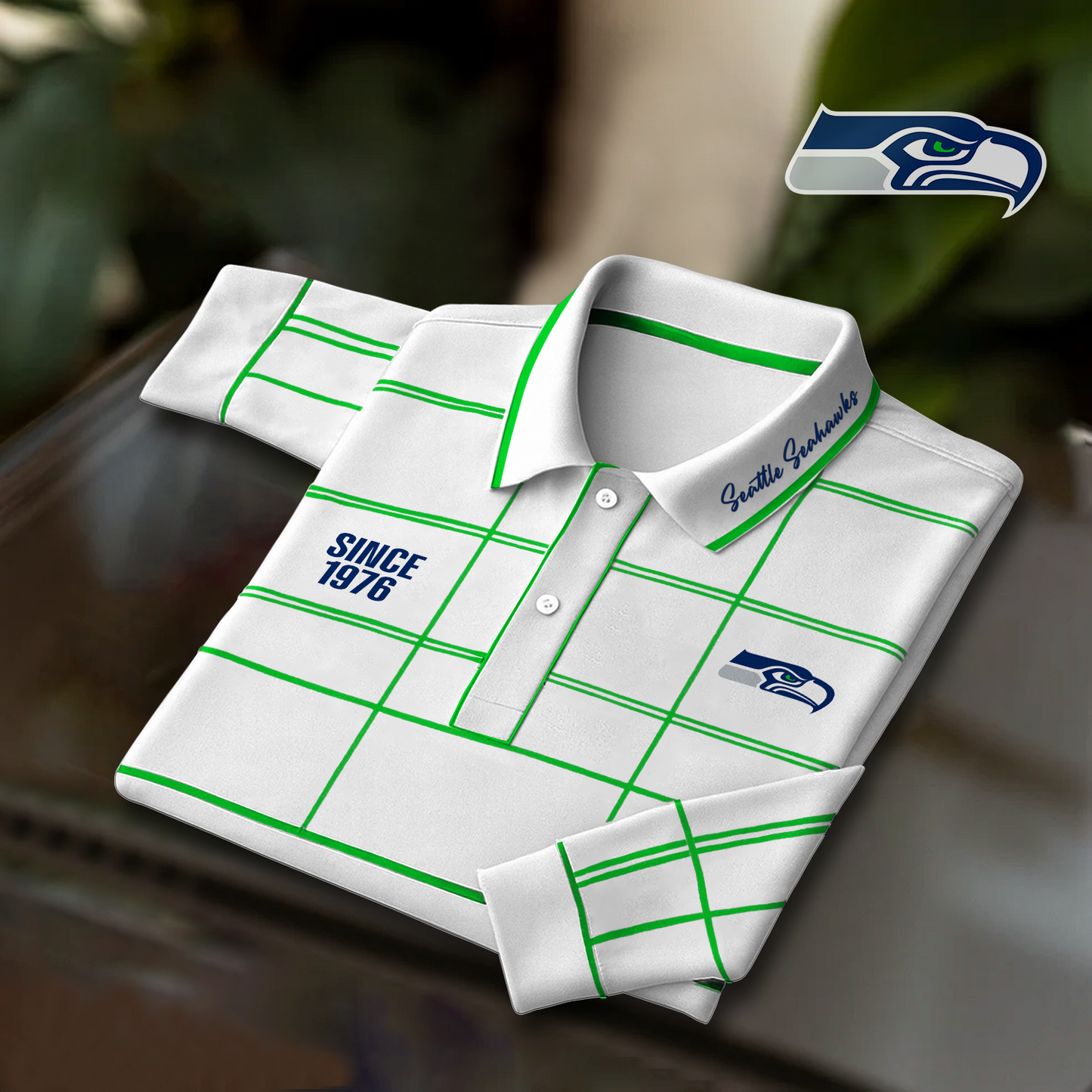 SEA x NFL Polo Shirt Long Sleeve DatND DVT