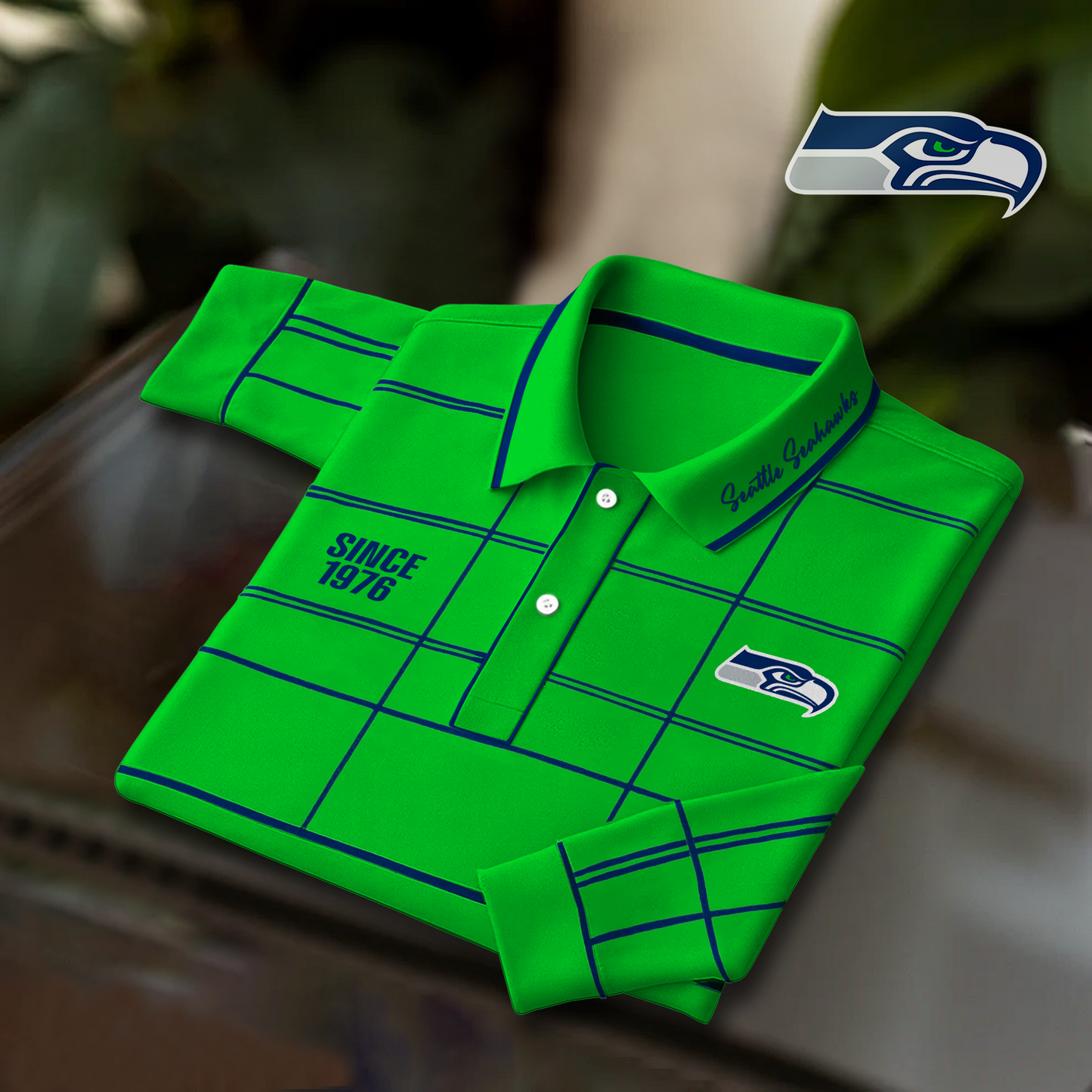 SEA x NFL Polo Shirt Long Sleeve DatND DVT