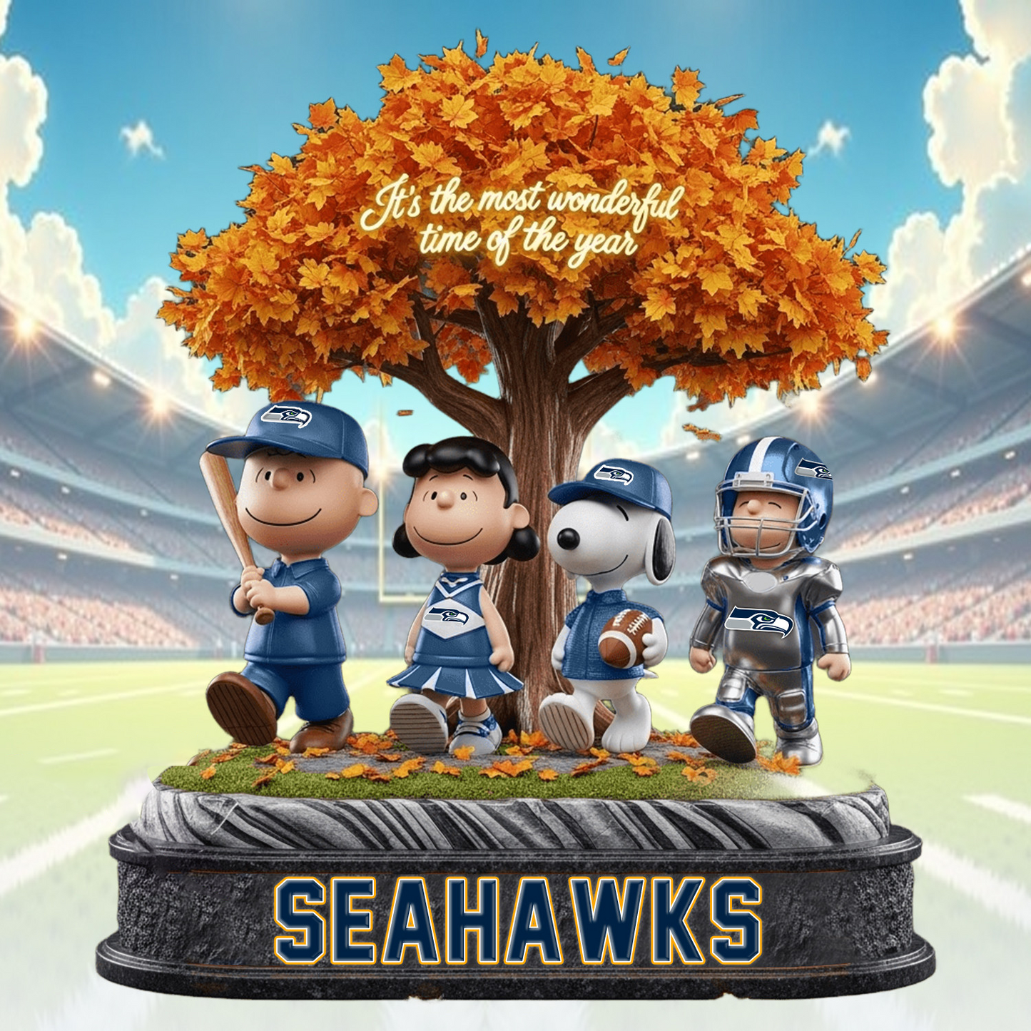SEA x NFL Premium Acrylic Block DATND TANTD