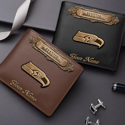 SEA x NFL Premium Leather Wallet DatND DVT