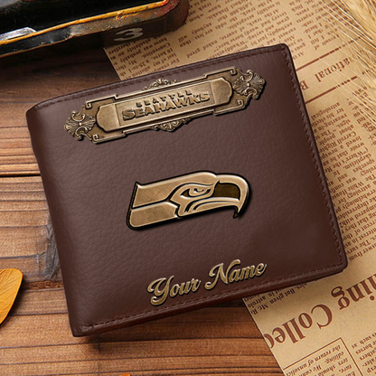 SEA x NFL Premium Leather Wallet DatND DVT