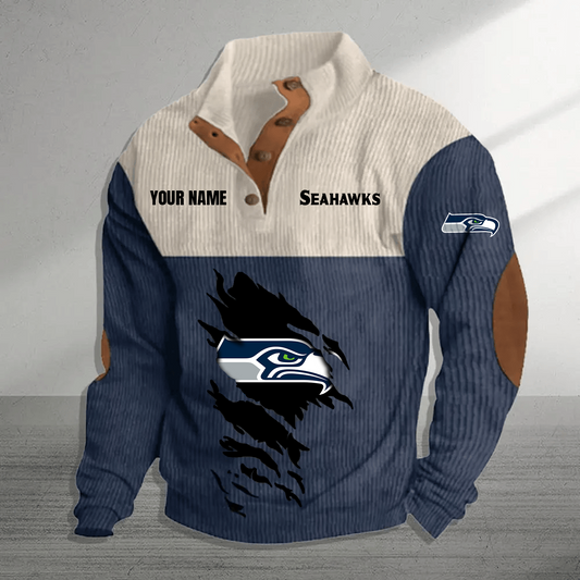SEA x NFL Premium Personalized Game-Day Pullover DATND TANTD
