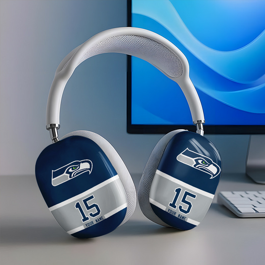 SEA x NFL Special Airpod Max Case Cover Personalized DATND TANTD