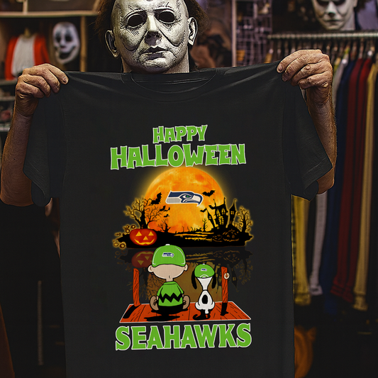SEA X The Peanuts Snoopy And Charlie Brown Happy Halloween 2D Shirt DatND ThuongNH
