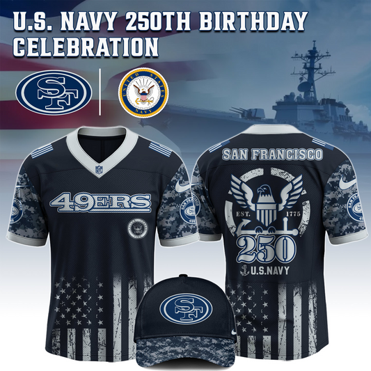 SF x 250 U.S. Navy 250th Birthday Celebration Jersey DatND DVT