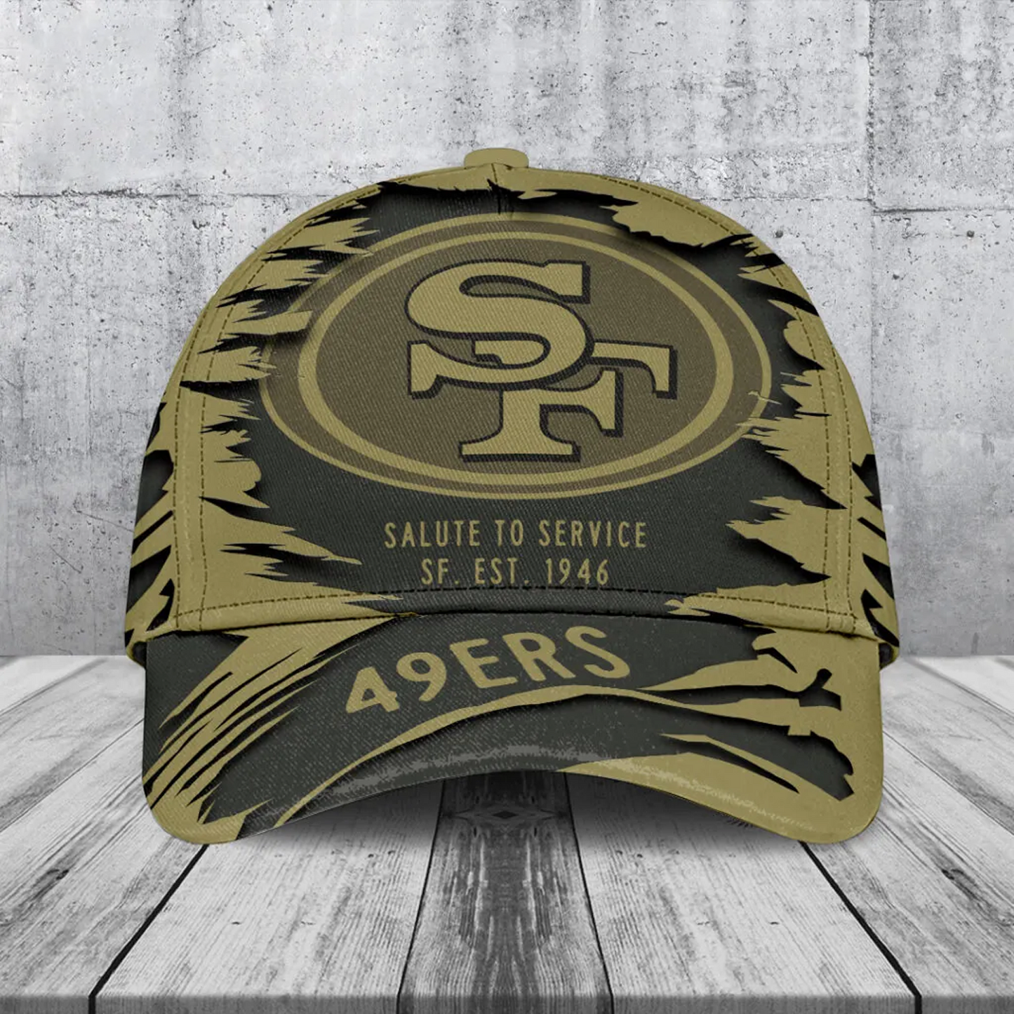 SF x NFL 2025 Salute to Service Classic Cap DATND TANTD