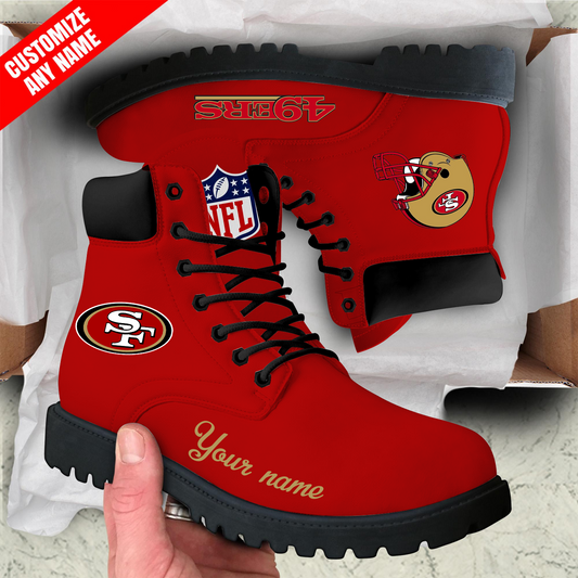 SF x NFL Custom Leather Boots DATND TANTD
