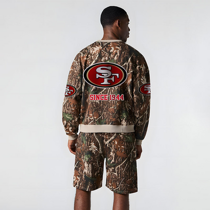 SF x NFL Football Full Set Long Sweatshirt And Short Pants DATND TANTD