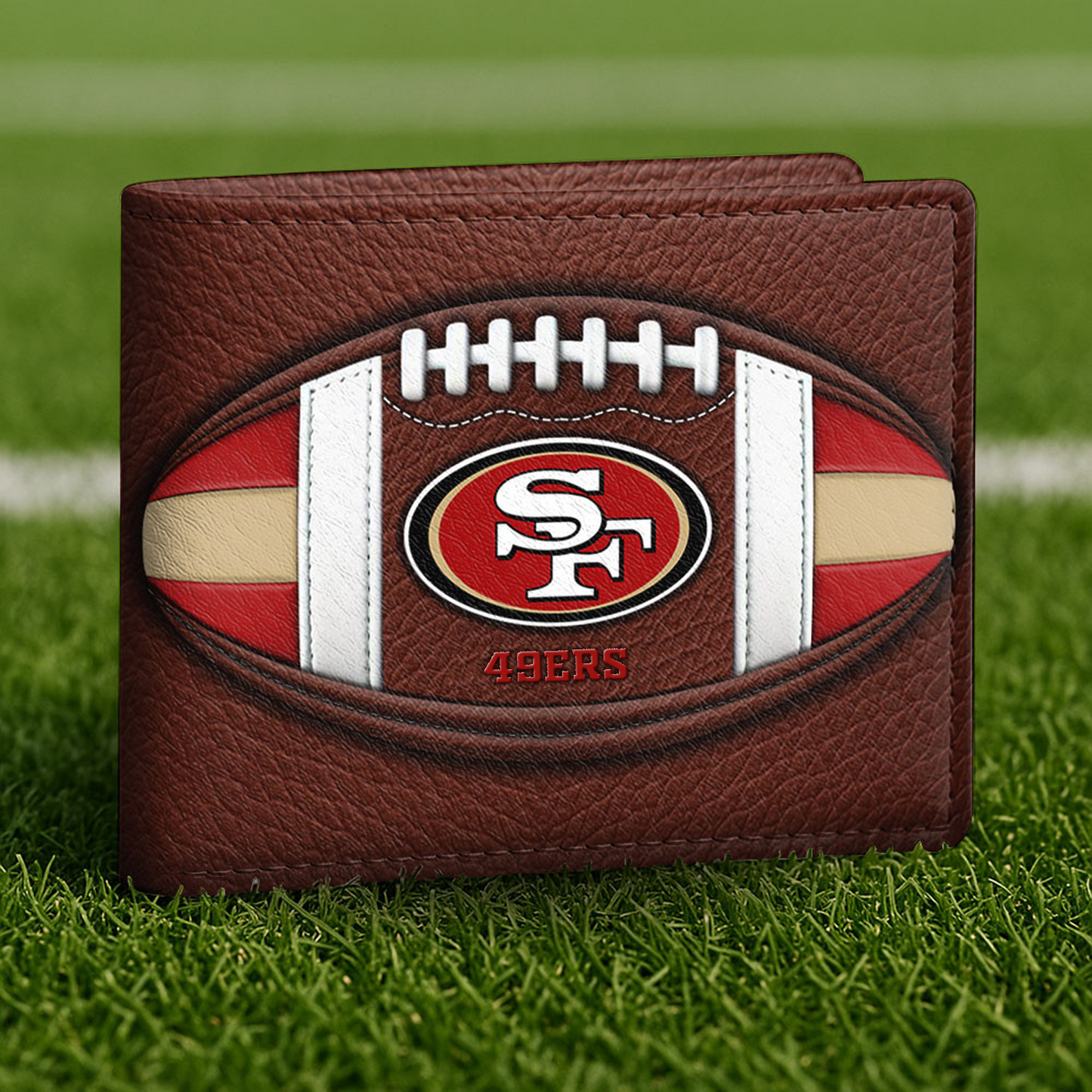 SF x NFL Football Men Special Brown Wallet DATND TANTD