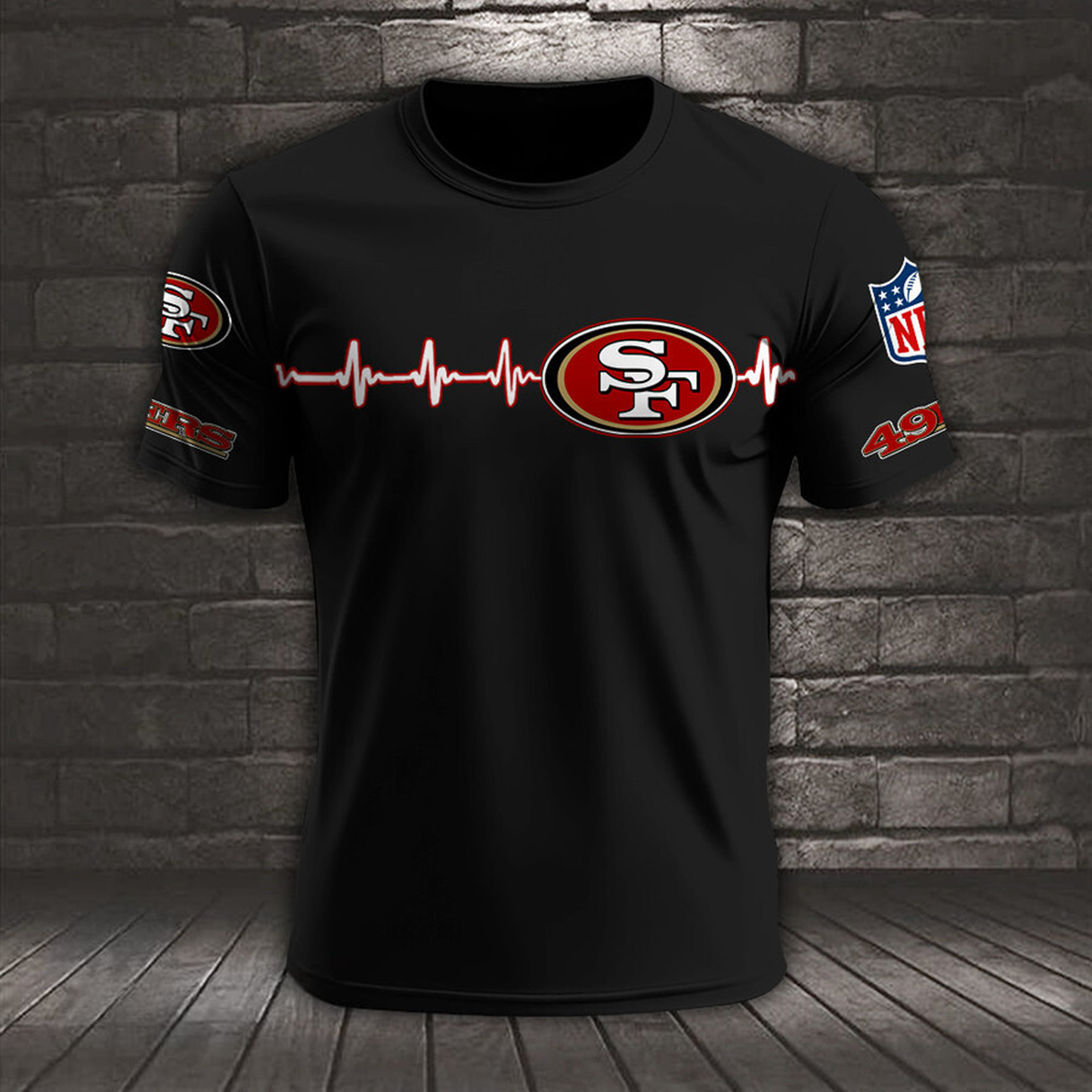 SF x NFL Heart Rate Map Special 3D Shirt DatND ThuongNH