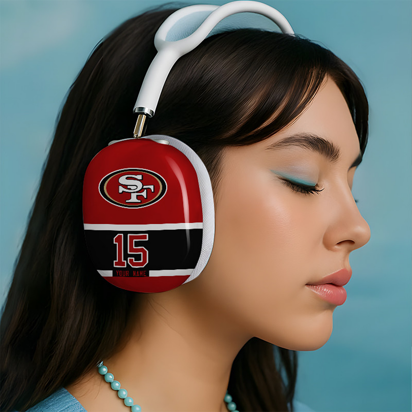 SF x NFL Special Airpod Max Case Cover Personalized DATND TANTD