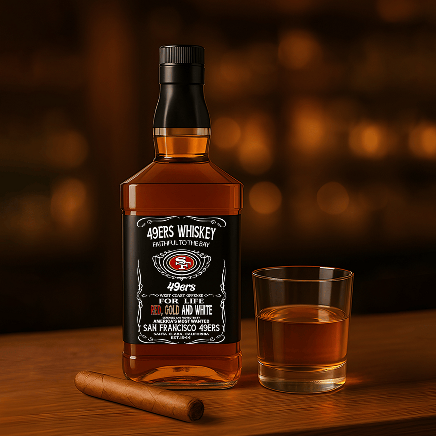 SF x NFL Whiskey For True Fans Only DATND TANTD