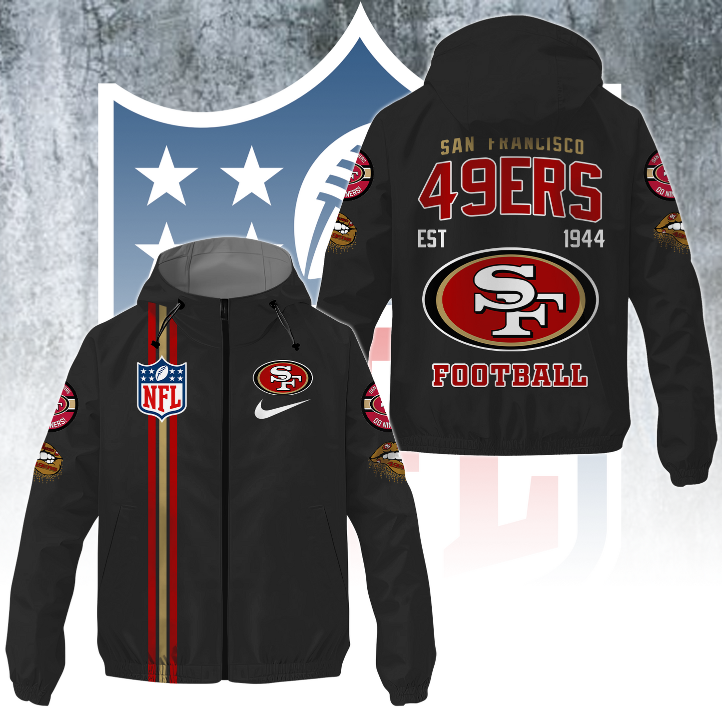 SF x NFL Windbreaker Jacket DATND TANTD
