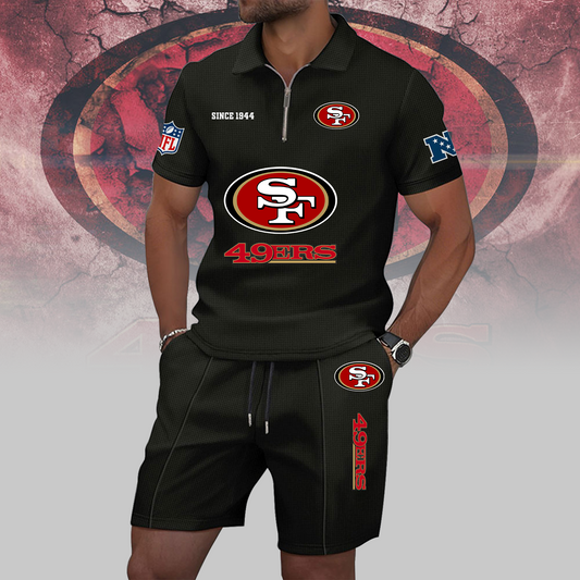 SF x NFL Zip Polo Set DATND TANTD