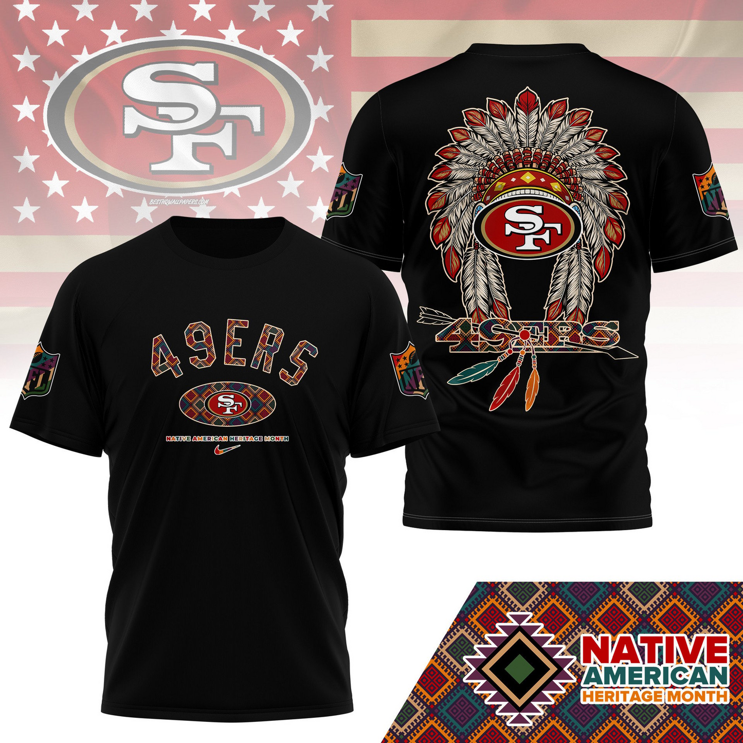 SF4 Premium Native American Heritage Month 3D Shirt DDT TTV
