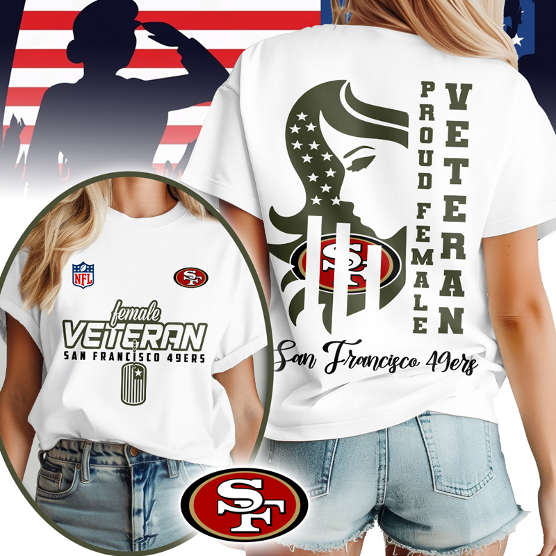 SF49 Premium NFL Female Veteran 3D Shirt DDT HLPHUONG