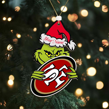 SF49 NFL x Grin Christmas Ornament DDT HLP