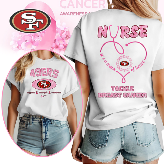 SF49 Nurse Tackle Breast Cancer 3D Shirt DDT CTND