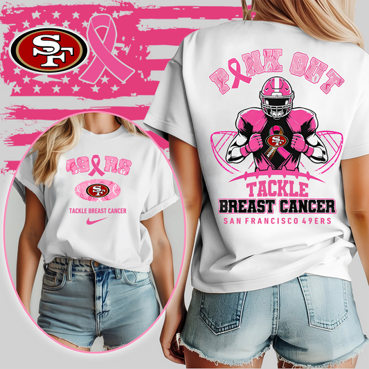 SF49 Pink Out - Tackle Breast Cancer 3D Shirt DDT 060825 CTND