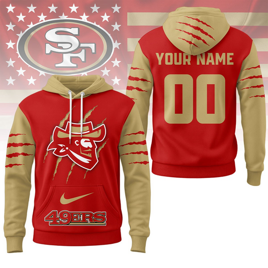 SF49 Premium NFL Fan Pride Claw Hoodie DDT CTND