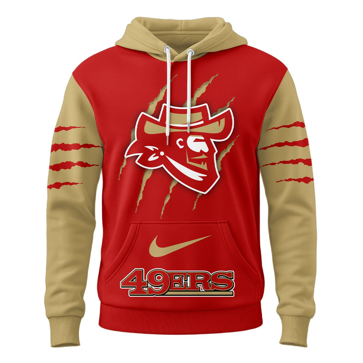 SF49 Premium NFL Fan Pride Claw Hoodie DDT CTND