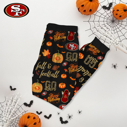 SF49 Premium NFL Halloween Pajamas Set DDT NTL