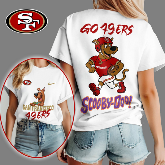 SF49 Premium NFL Scooby-Doo Fan Women‘s Shirt DDT CTND