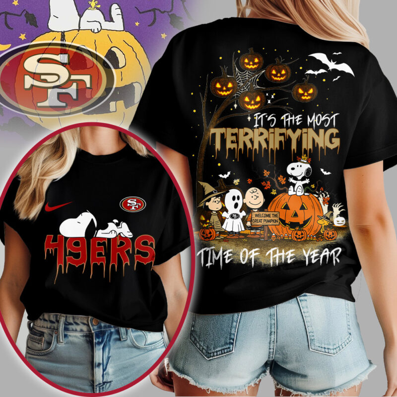 SF49 Premium NFL Terrifying Halloween Shirt DDT HLPHUONG