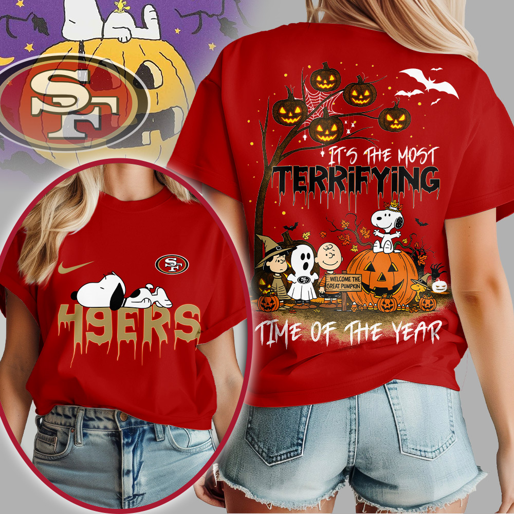 SF49 Premium NFL Terrifying Halloween Shirt DDT HLPHUONG