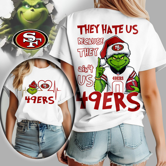 SF49 Premium NFL They Hate Us Woman Shirt DDT CTND