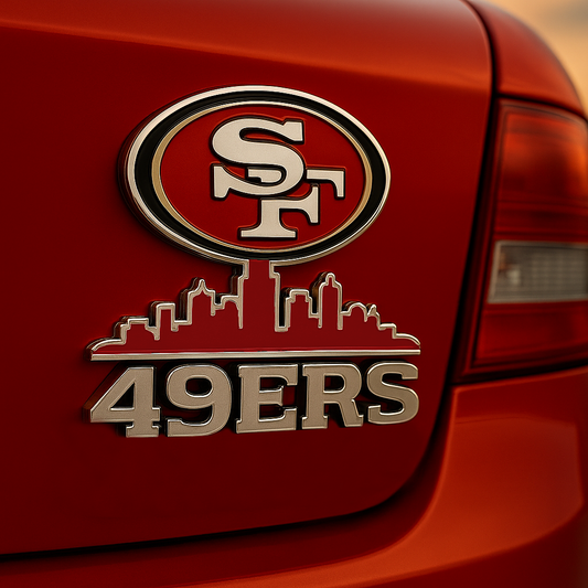 SF49 V2 Premium 3D Car Name Badge DDT TTV