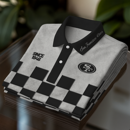 SF49 x NFL Embossed Retro Polo Shirt DDT NTL