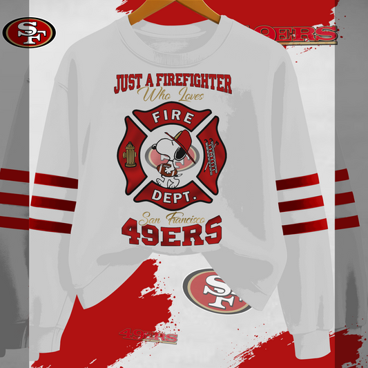 SF49 x NFL Just A Firefighter Who Love Sweatshirt DDT HLPHUONG