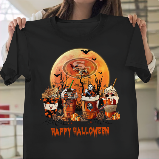 SF49 x NFL Premium Happy Halloween Shirt DDT NTL