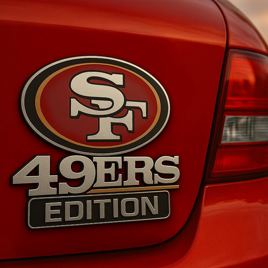 SF49ers Premium 3D Car Name Badge DDT TTV