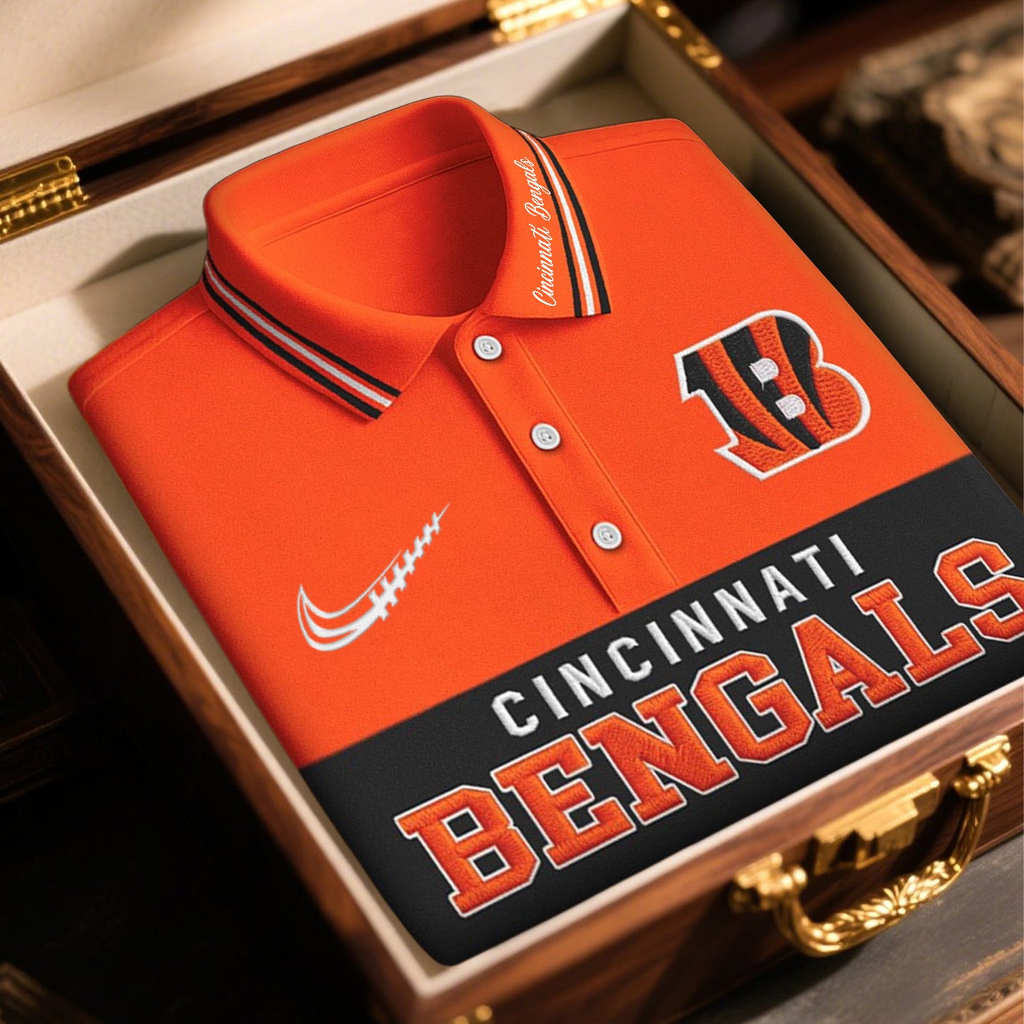 SIGNATURE NFL X CIN BUSINEES CLASSIC LONG POLO SHIRT NDT NHM