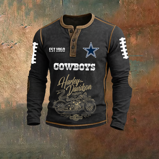Signature NFL X DAL V2 Harley 3D Long Sleeve Shirt NDT TDT 2210