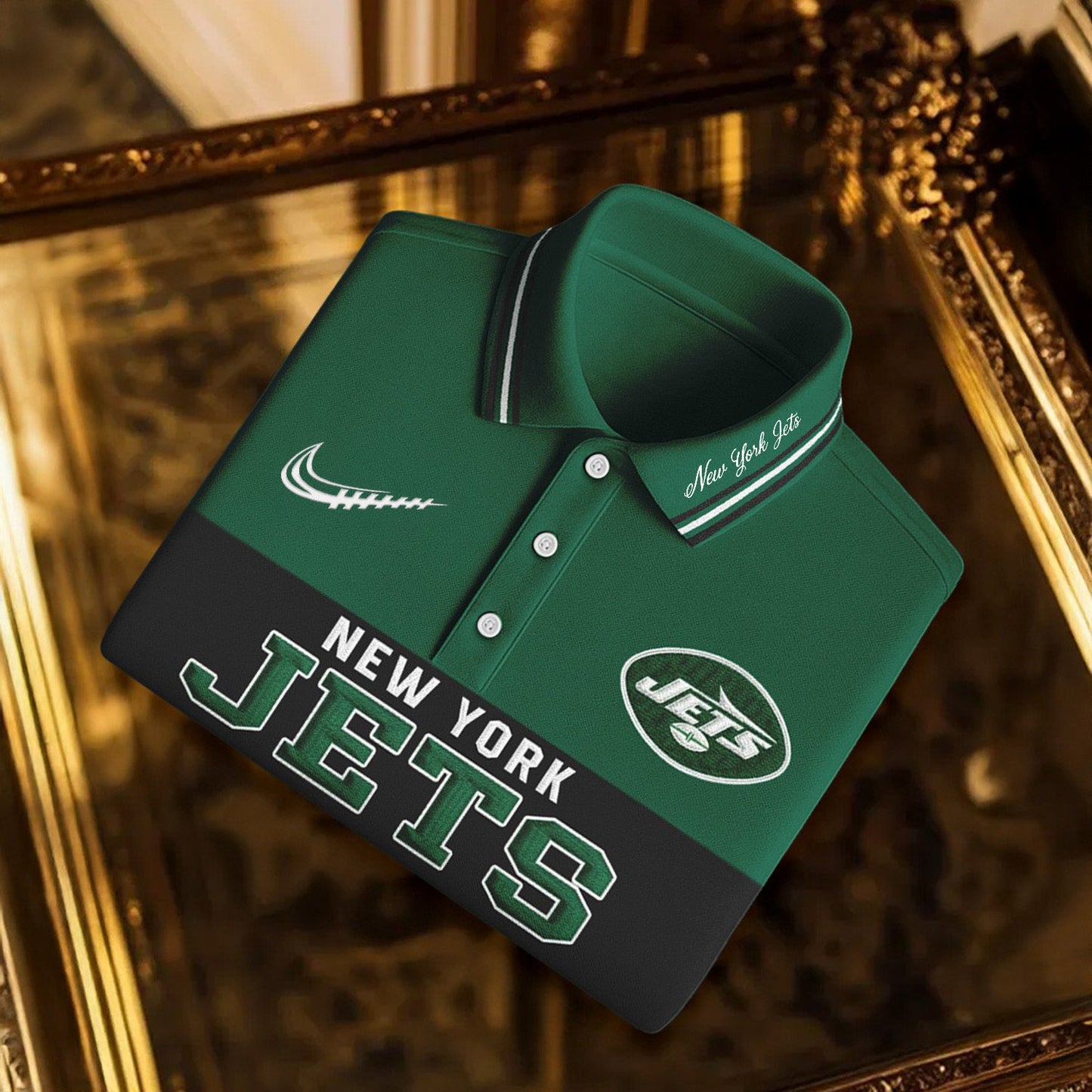 SIGNATURE NFL X NYJ BUSINEES CLASSIC LONG POLO SHIRT NDT NHM