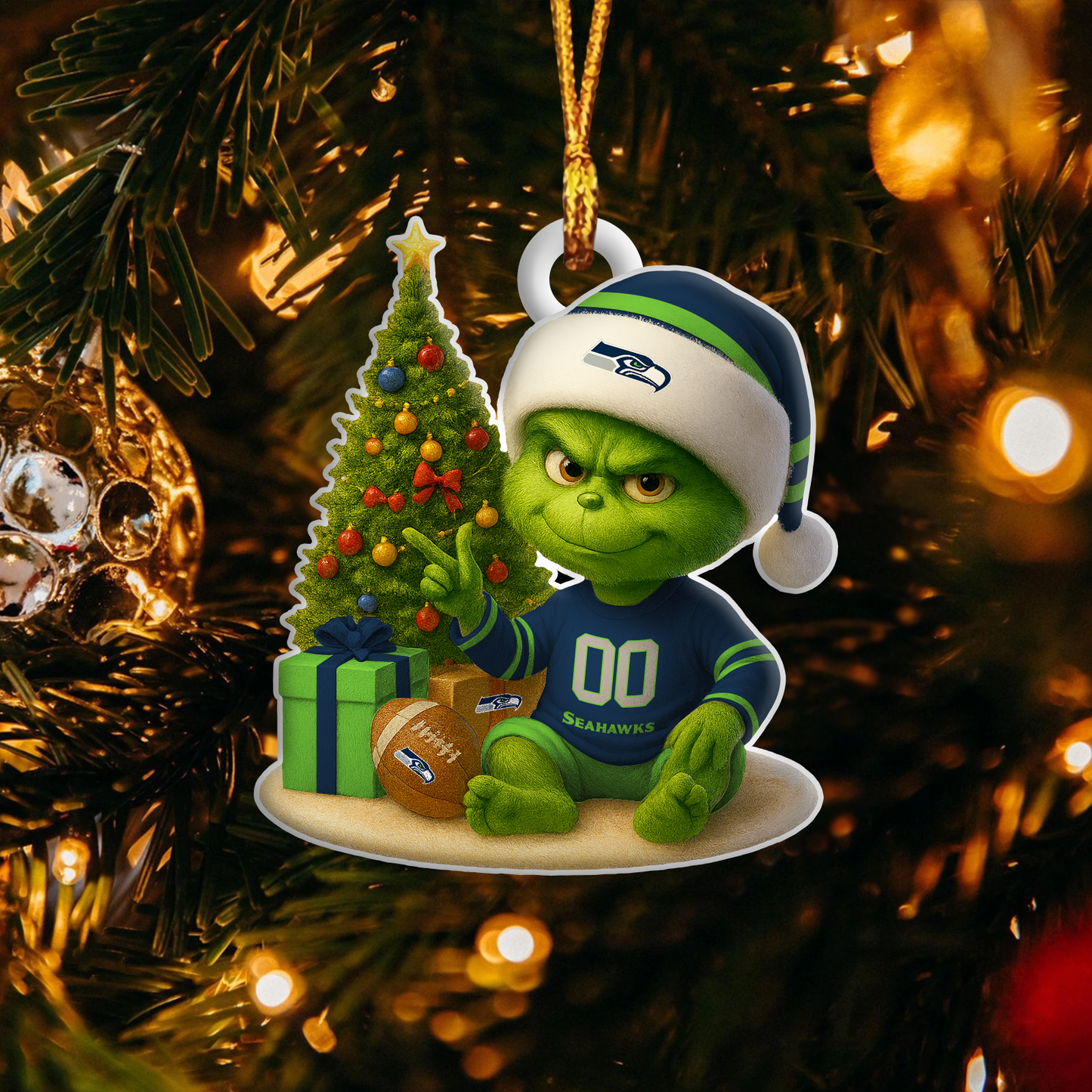 SS NFL x Grinch Premium Ornament DDT NTL